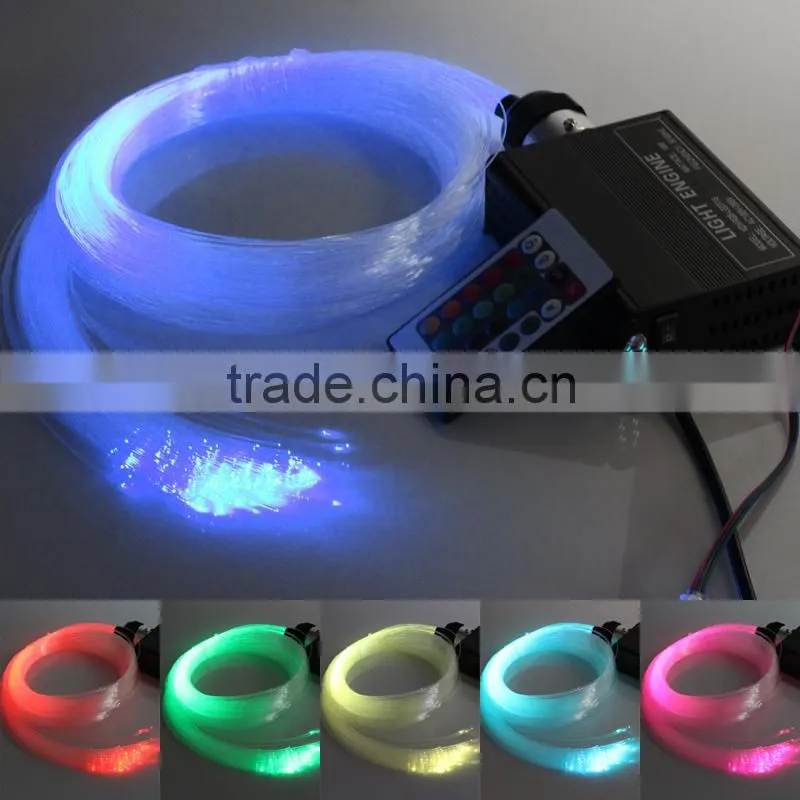 Fiber optic kits for ceiling decoration, fiber optic ceiling star lights for pool black fiber optic