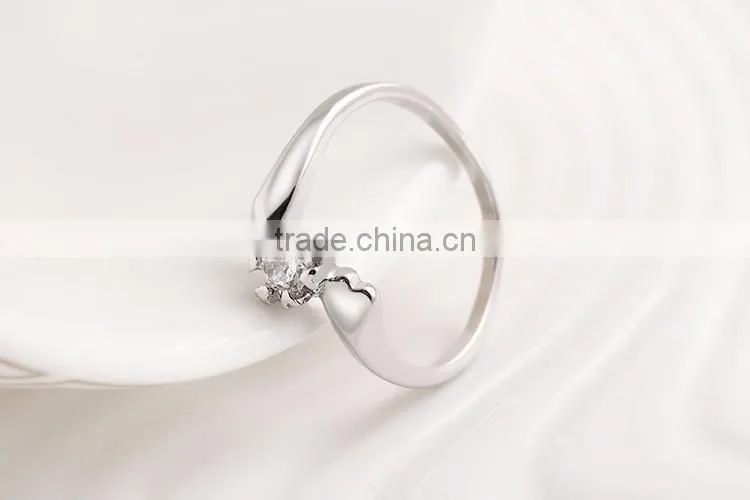 1 gram gold rings jewelry zircon wedding silver ring