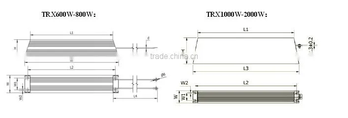 For LEDs High Power Aluminum Housed Wire Wound Variable Resistor