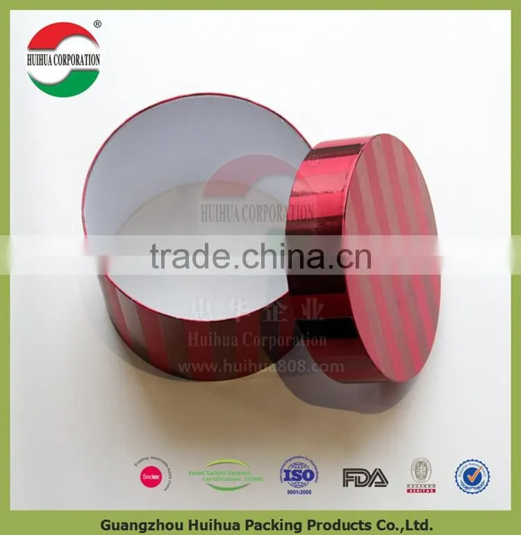 Round Cardboard christmas gift boxes