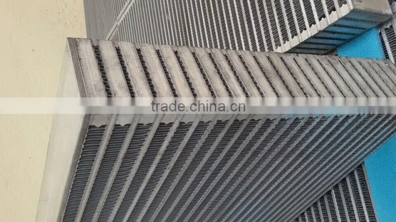 Customize air cooled brazed aluminum plate bar intercooler core from wuxi jiusheng
