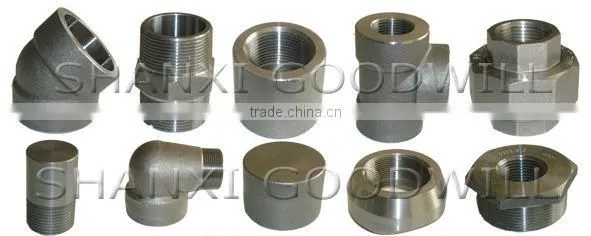 A105 carbon steel forged pipe fittings