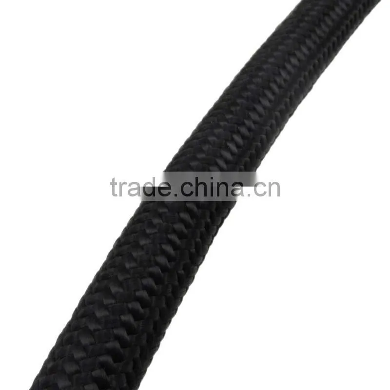 AN6 Nylon Stainless Steel Braided flexible fuel oil line hose