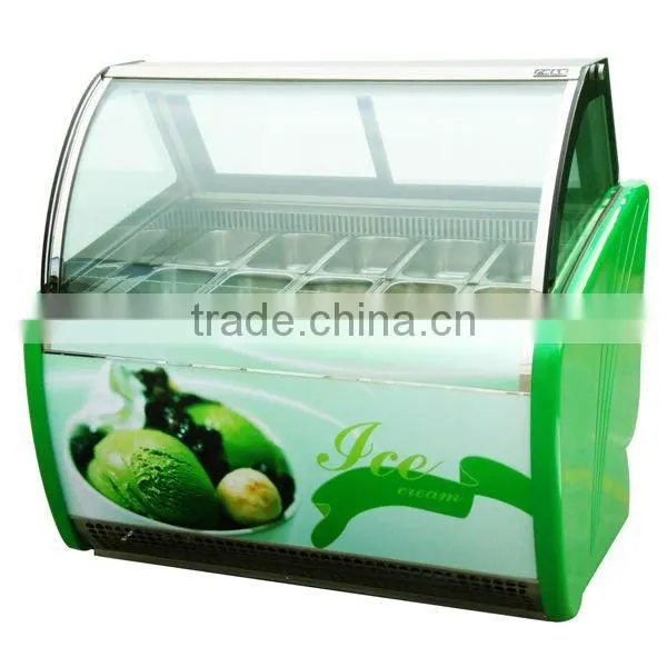 jieguan luxury free standing double arc cake Display Cooler /Cake Display Refrigerator CW-1200
