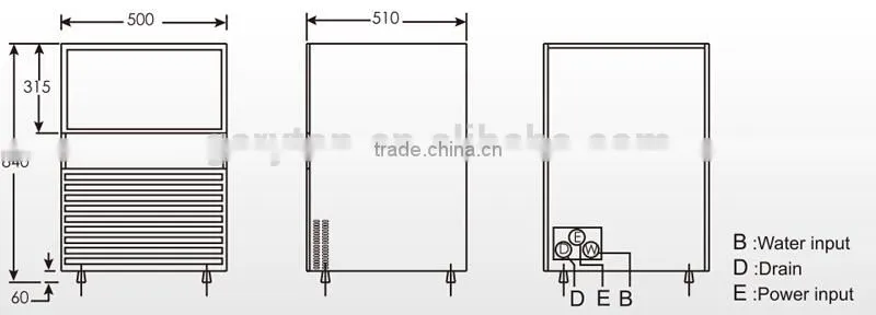 GRT - LB100/120S Portable Ice Maker with CE