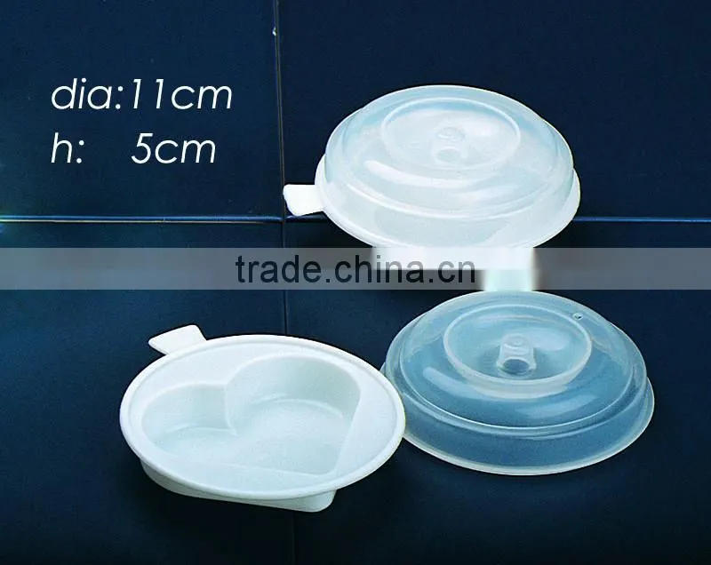 heart shape plastic egg steamer