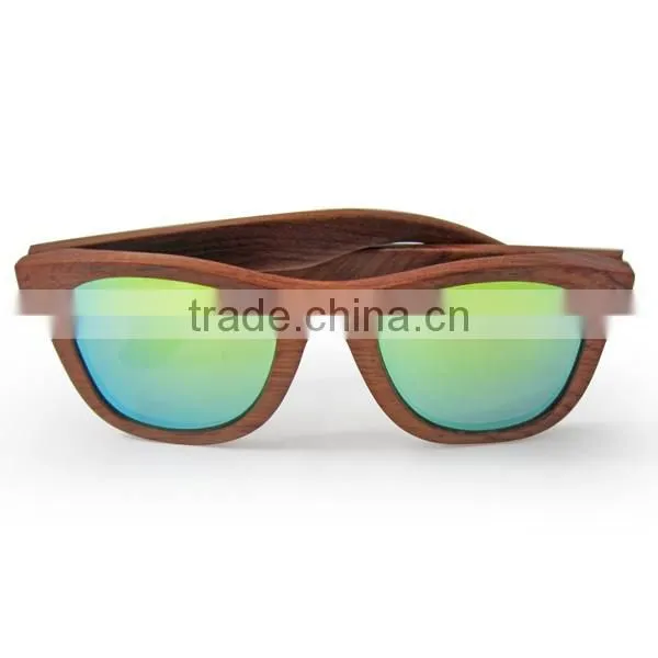 Rosewood retro wooden sunglasses oem engraved logo welcome