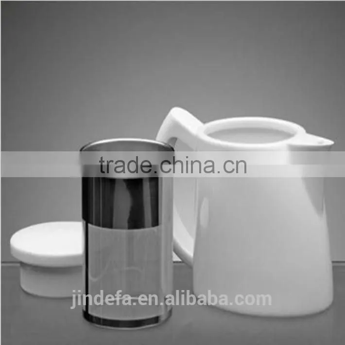white porcelain ceramic tea pot