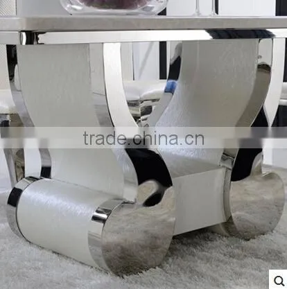 2014 / 2015 fashion stainless steel dining table with marble
