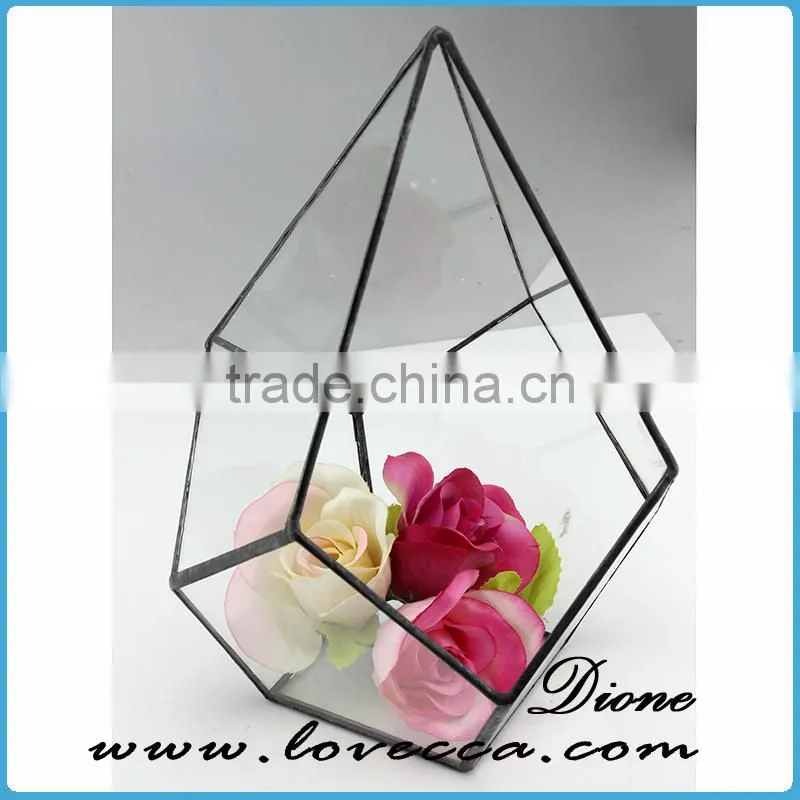 Wholesale Price Decorative Terrarium Glass. Geometric Glass Terrarium Wholesale