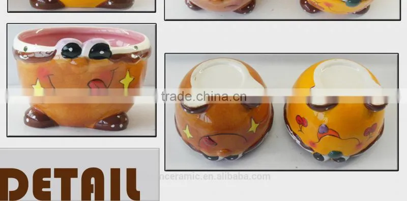 personalized bloom ceramic lovly face cereal bowl