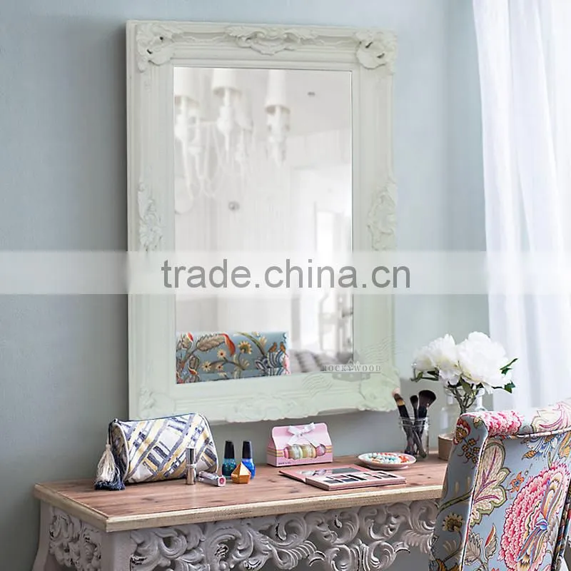 New degsin large Framed Wood Wall Mirrors Decorative