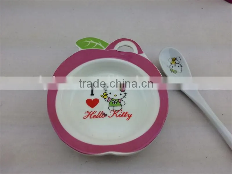 ceramic mug with spoon lovely cartoon design
