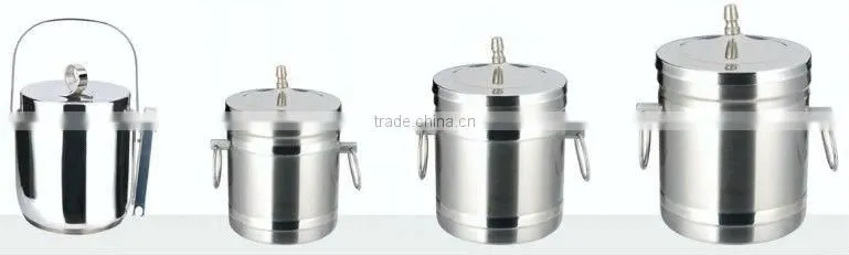 Starred Hotel guest room stainless steel ice bucket