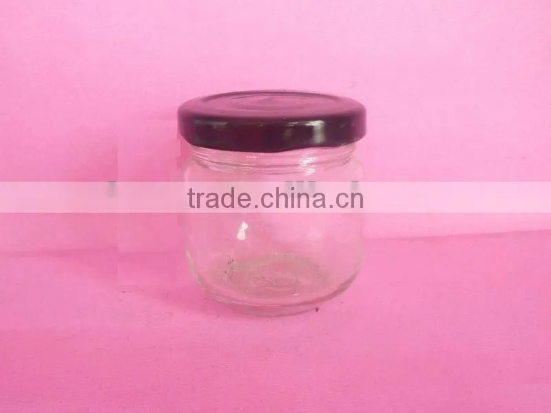 glass pickles jars with metal cap, glass pickles container
