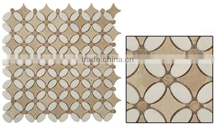MM-CV272 Wholesale fan natural stone flower marble mosaics tiles
