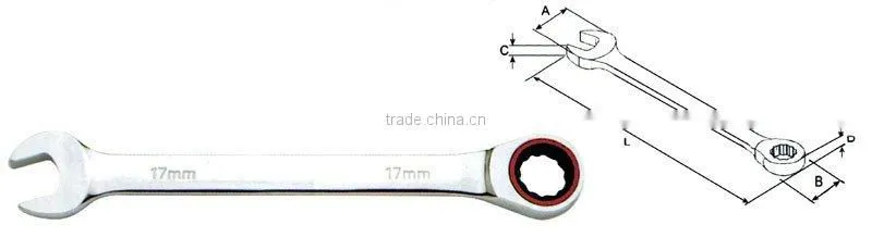 One Way 72 Teeth Ratchet Handle Wrench Hand Tool