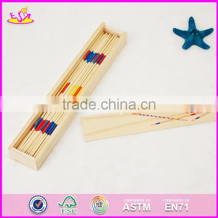 2017 Top fashion kids wooden mikado sticks custom children wooden mikado sticks W01B015-S