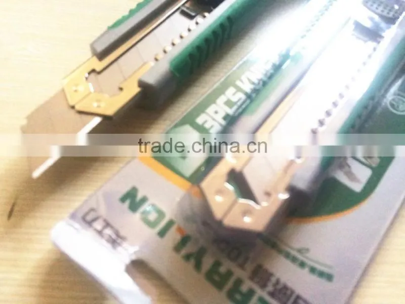BERRYLION 3pcs blades utility knife for box and wallpaper with rubber coat