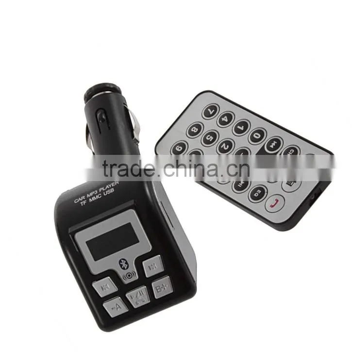 New Car MP3 Music Player With Bluetooth Phone FM Transmitter User Manual Car Mp3 Player Instructions for TF/MMC/USB Card Black