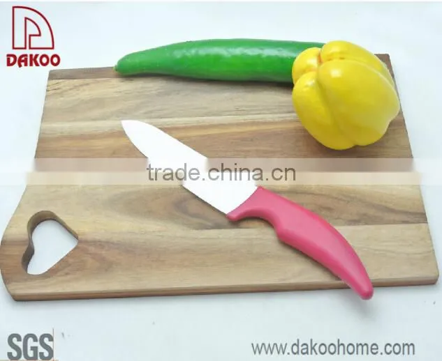 4 Pieces Red Color Handle Zirconia Chef/Utility/Paring Knife