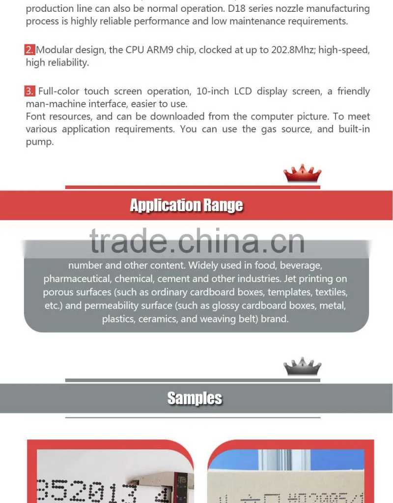 Full automatic expiry date big character handheld inkjet printer