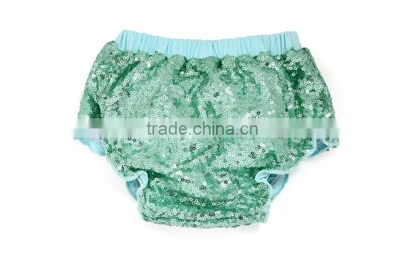 2017 Newborn fashion baby sequin bloomer baby sparkle underwear children diaper cover