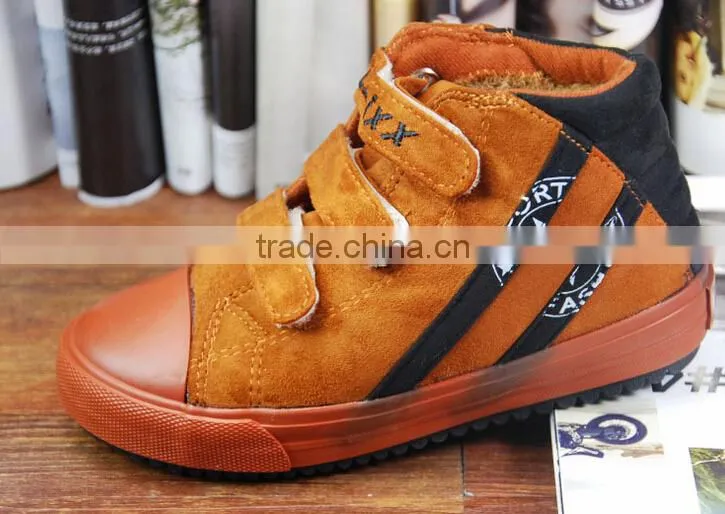 GZYNew design good quality warmly colorful kids leather shoes