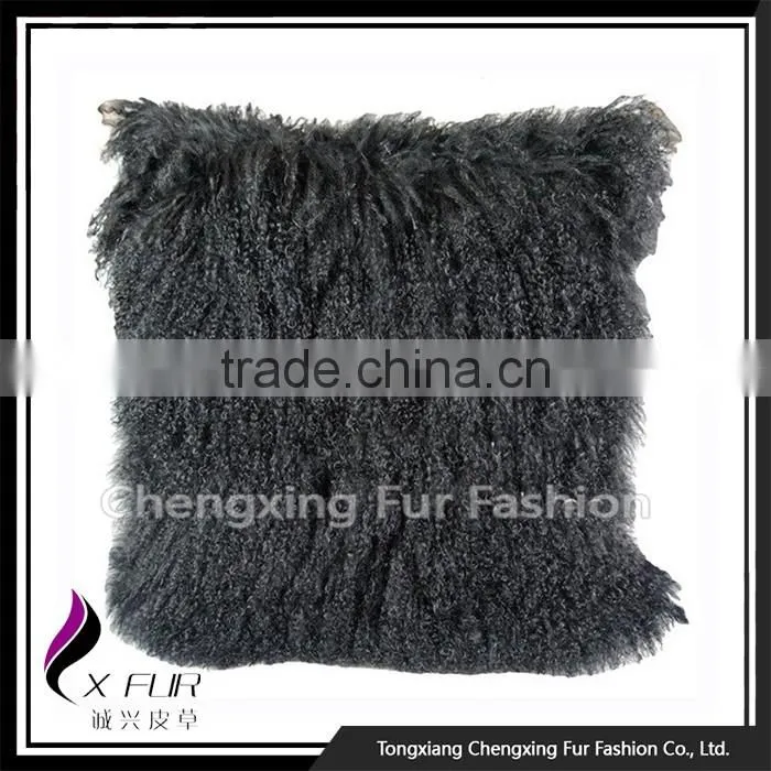CX-D-04N New Design Large Sofa Mongolian Lamb Fur Cushions