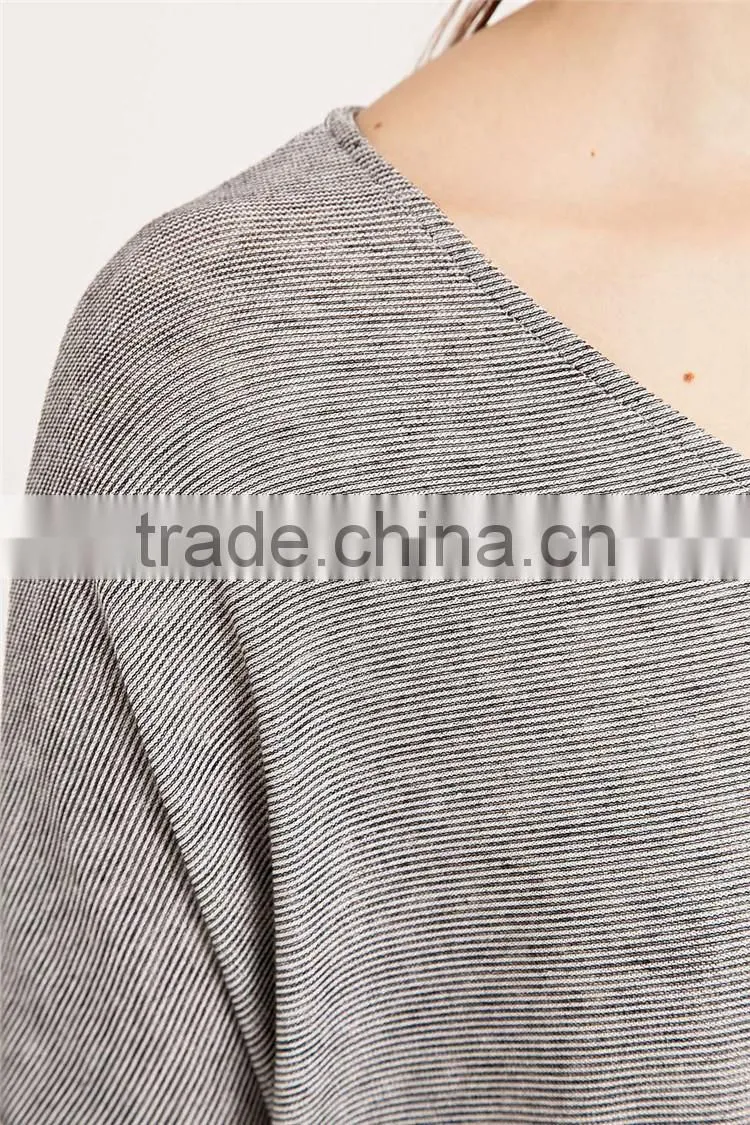 Stylish t shirts design loose neck t shirts of custom long sleeve t shirts for men