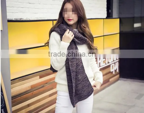winter latest fashion elegant wear Korean style special blending knit men and women new scarf made in china
