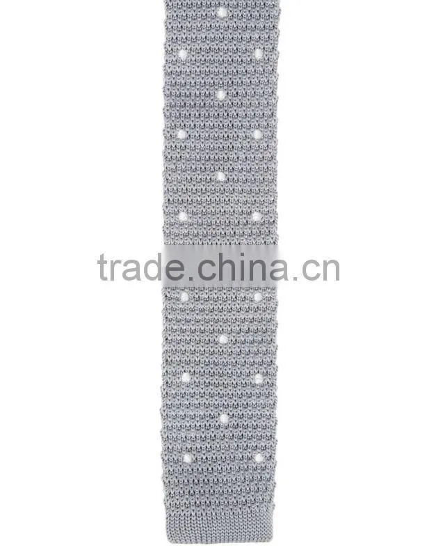 straight end knit tie