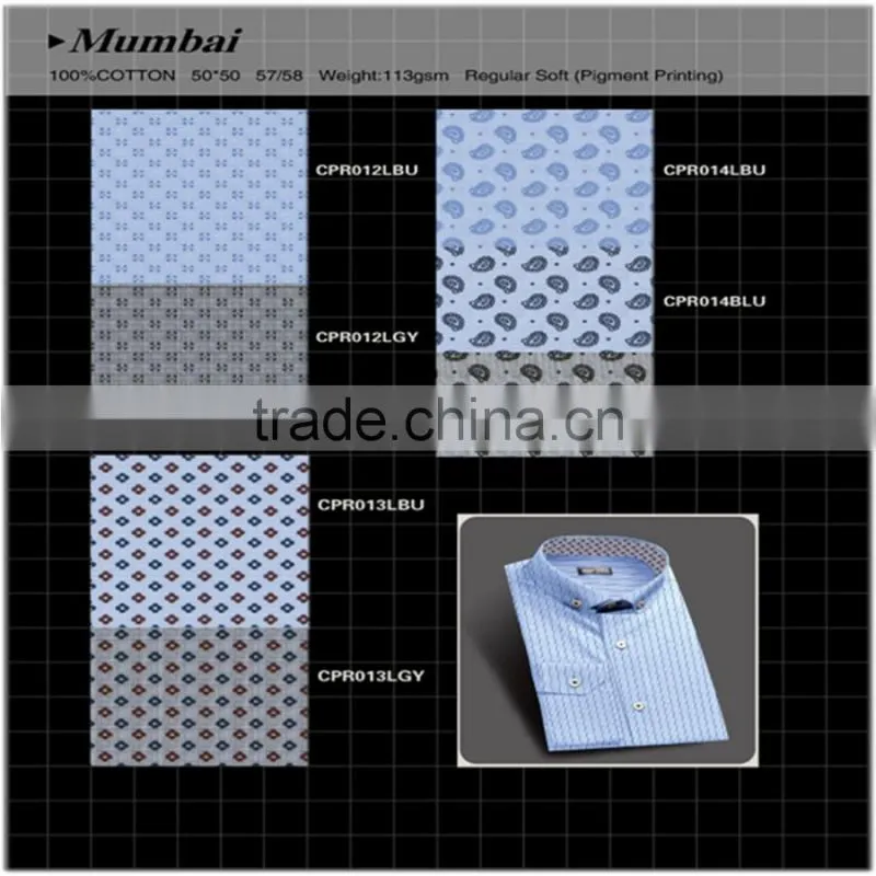 2016 fashion clothing floral digital print Silk Screen Custom Shirt