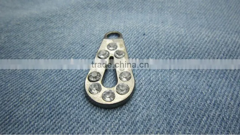zipper puller metal slider