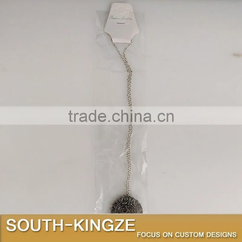 Carribean Sea Marine Style Metal Antique Silver Pendant