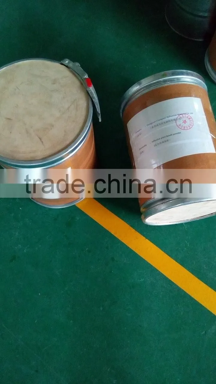 Powder coating reflective glass beads luminous road marking paint