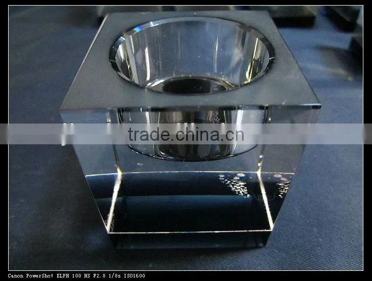 Hot sale black base Crystal candlesticks