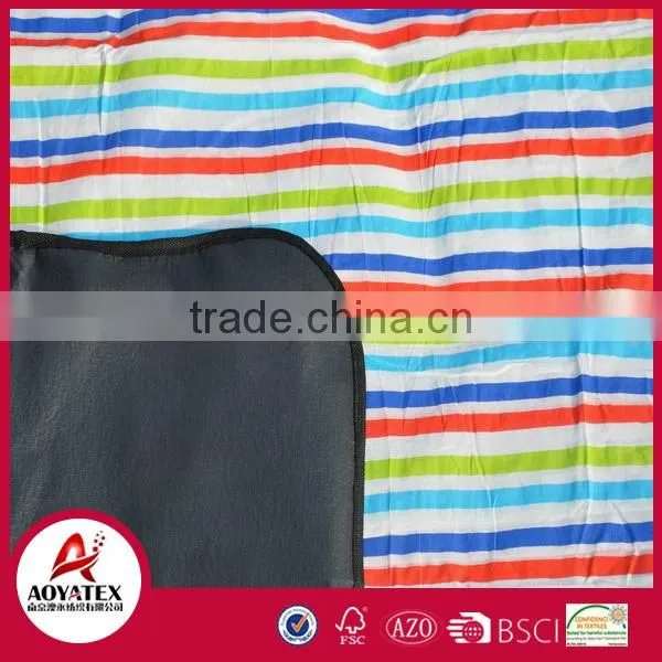 Handbag style 100% cotton waterproof outdoor picnic blanket