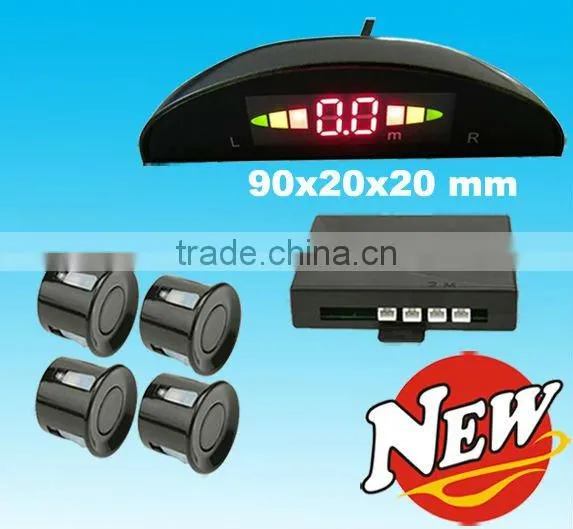 LED Car Reverse parking sensor with waterproof connector rear 4 sensors