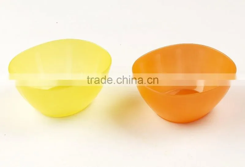 Mini disposable colorful sala plastic bowl