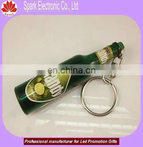 led can shape keychain plastic promotional items