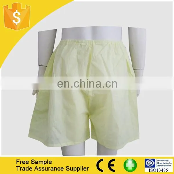 Disposable PP nonwoven men's Boxers underwear for Sauna SPA