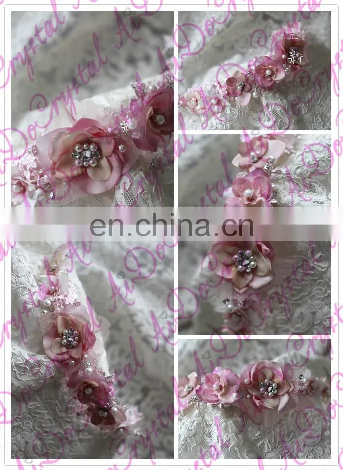 Aidocrystal hot selling wedding party bridal pearl headwear,women hair accessories,lace rhinestone headpiece