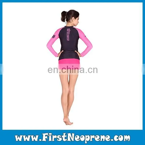 Black Pink Color Large Quantity Available Sunblocker Rash Guards