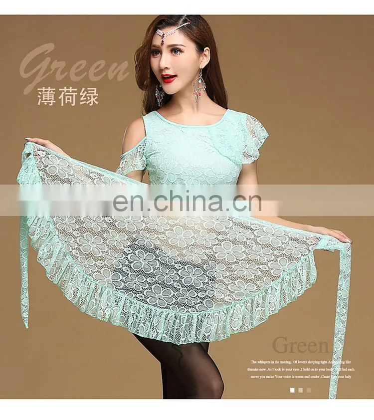 Y-2060 Indian sexy lace belly dance hip scarf