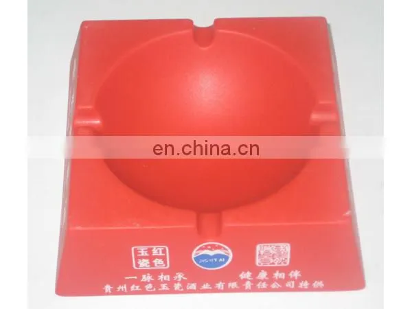 Pumpkim shape white color pocket plastic ashtray,car ashtray passed REACH