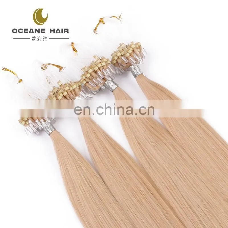 brazilian micro ring loop hair extensions thick soft nano hair nano ring hair extension