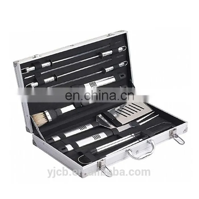 2017 SGS standard High quality set of 9 pcs barbecure tools grilling accessories