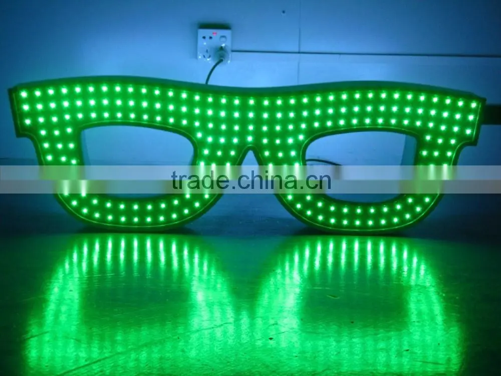 2015 LIYI hot selling aluminum led sign / outdoor led moving sign for glasses shop with infrared remote control custom neon sign