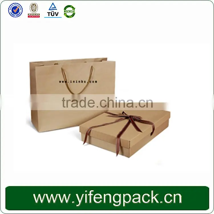 Customized kraft brown paper bag